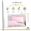 Dual Tone Ruffle Pillow Shams Standard Size Set of 2, 20X26 - Unique Ruffled Fringe Design Pillow Cases Soft & Breathable - Luxurious Decorative Pillow Covers 20X26 - (White-Silver Grey) view 4