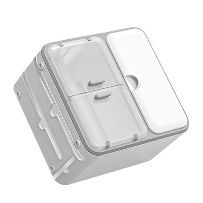 OSALADI Bathroom Accessory Wall-Mounted Tissue Holder Plastic Paper Box for Living Room Easy to Use Tissue Storage Rack