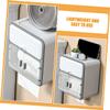 OSALADI Bathroom Accessory Wall-Mounted Tissue Holder Plastic Paper Box for Living Room Easy to Use Tissue Storage Rack view 2