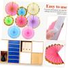 KOMBIUDA Pastel Paper Decorations Set Flower Balls Fans for Party Classroom Celebration Lightweight Easy to Use Elegant Design Birthdays Events view 4