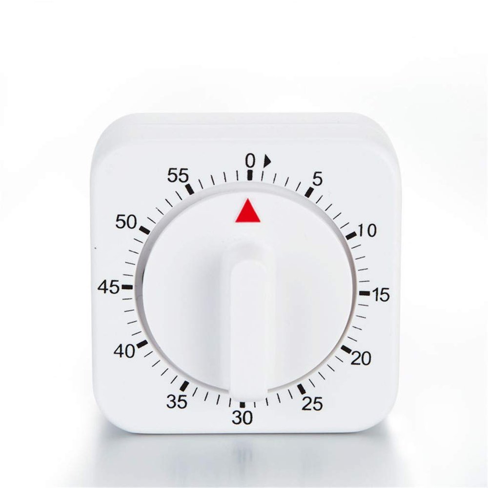 60 Minutes Mechanical Timer Clock Kitchen Cooking Timer Clock with Loud Alarm Clock No Battery Needed