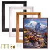 20X32 Canvas Floater Frame for Gallery-Wrapped Canvas, 1" to 1.25" Deep, Modern Floating Picture Frame for Wall Art, Poster or Painting, Wood-Look PS Frame with Hardware, Dark Walnut view 1