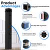 Square Folding Table Leg Extenders, 5-Level Adjustable Table Leg Risers view 4