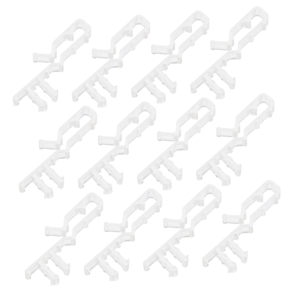 Levemolo 12pcs Hidden Valance Clips Acrylic Blind Valance Retainer Window Blind Accessories