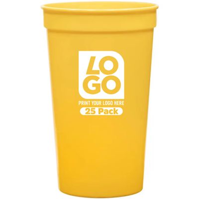 Custom 22oz Stadium Cups with Single-Color Imprint: Perfect for Parties, Events, & Promotions