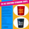 Custom 22oz Stadium Cups with Single-Color Imprint: Perfect for Parties, Events, & Promotions view 2