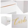 Amosfun 4sets Rustic Wedding Card Box Elegant Card Storage for Reception Money Box for Bridal Showers Graduations and Special Occasions view 2