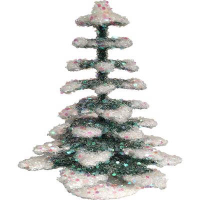 12CM - Paper Mache Tree - 12cm - 4.75" H x 2.75" W x 2.75" D