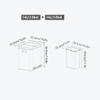 BABETRUE Trashbin Kitchen Pedal Trash Can Stainless Steel Trash Can Air-Tight Cover Double-Layer Household Large Trash Can Papeleras para Cocina view 2