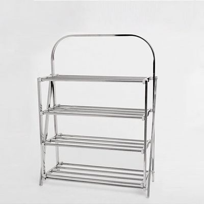 BINGQIAN Shoe Rack Simple Shoe Rack Home 4-Layer Stackable Shoe Rack Storage Rack Can Be Stacked 12 Pairs of Metal Bracket Independent Shoe Cabinet