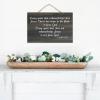 1 John 4:2 3 Every Spirit That Acknowledges That Jesus Christ Has Come in The Flesh Is from God,Eve Wood Sign Quotes Rustic Wooden Hanging Welcome Sign Plaque for Home Living Room Bedroom 8x12in view 4