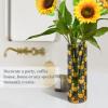 ALAZA Cute Funny Yellow Duck Vase for Flowers 3.9" W x 11.8" H Cylinder Vases for Centerpieces Home Office Decor Storage Container view 4