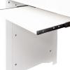 White Computer Desk with Hutch, Keyboard Tray and Bookshelf, Home Office Writing Study Desk with Drawer & Cabinet PC Laptop Desk Study Writing Gaming Table Laptop Workstation for Working Studying view 4
