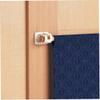 KaTiak Roman Pole Bracket Clamp,Curtain Rail Brackets,4 Pcs Heavy Duty Self Adhesive Wall Curtain Rod Pole Wall Bracket Support Hooks Holders Clips view 4