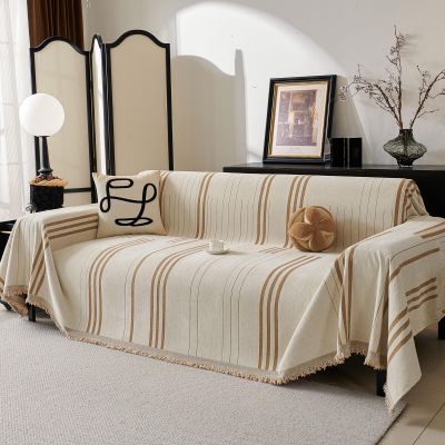 Akpgq Boho Non Slip Covers Sofa Covers for 3 Cushion Chenille Dog Pet Couch Protector Washable Anti-Slip Sectional Couch Cover Tassels L Shaped Sofa Cover