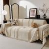 Akpgq Boho Non Slip Covers Sofa Covers for 3 Cushion Chenille Dog Pet Couch Protector Washable Anti-Slip Sectional Couch Cover Tassels L Shaped Sofa Cover view 1