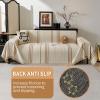 Akpgq Boho Non Slip Covers Sofa Covers for 3 Cushion Chenille Dog Pet Couch Protector Washable Anti-Slip Sectional Couch Cover Tassels L Shaped Sofa Cover view 3