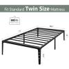 GAOMON Twin Metal Bed Frame, 14 Inch Storage Space, No Box Spring Needed Platform Bed Frame, 800 lbs Capacity Heavy Duty Mattress Foundation, Easy Assembly, Noise Free, Twin Size for Kids, Apartment view 2