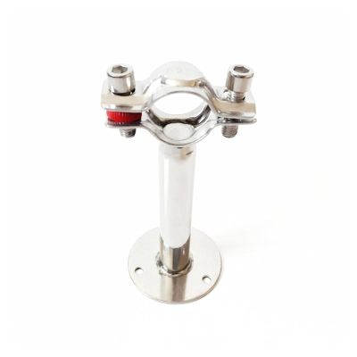 KaTiak Roman Pole Bracket Clamp,Curtain Rail Brackets,Stainless Steel Material 15-20mm 3/4" 19mm Pipe Hanger Bracket Clamp Support Clip with Base Plate 304