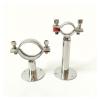 KaTiak Roman Pole Bracket Clamp,Curtain Rail Brackets,Stainless Steel Material 15-20mm 3/4" 19mm Pipe Hanger Bracket Clamp Support Clip with Base Plate 304 view 2