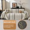 Akpgq Boho Non Slip Covers Sofa Covers for 3 Cushion Chenille Dog Pet Couch Protector Washable Anti-Slip Sectional Couch Cover Tassels L Shaped Sofa Cover view 3