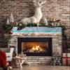 Summer Mantel Scarf for Fireplace 60 x17 Inch Beach Ocean Starfish Conch Shell Fireplace Mantle Scarves Mantel Cover Runner for Home Living Room Holiday Party Decorations view 2
