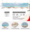 Summer Mantel Scarf for Fireplace 60 x17 Inch Beach Ocean Starfish Conch Shell Fireplace Mantle Scarves Mantel Cover Runner for Home Living Room Holiday Party Decorations view 4