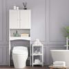 HRVEOCEI White Over The Toilet Storage Cabinet with Doors, Freestanding Bathroom Above Toilet Storage & Tall Bathroom Over Toilet Storage Cabinet with Adjustable Shelf (Style4) view 1
