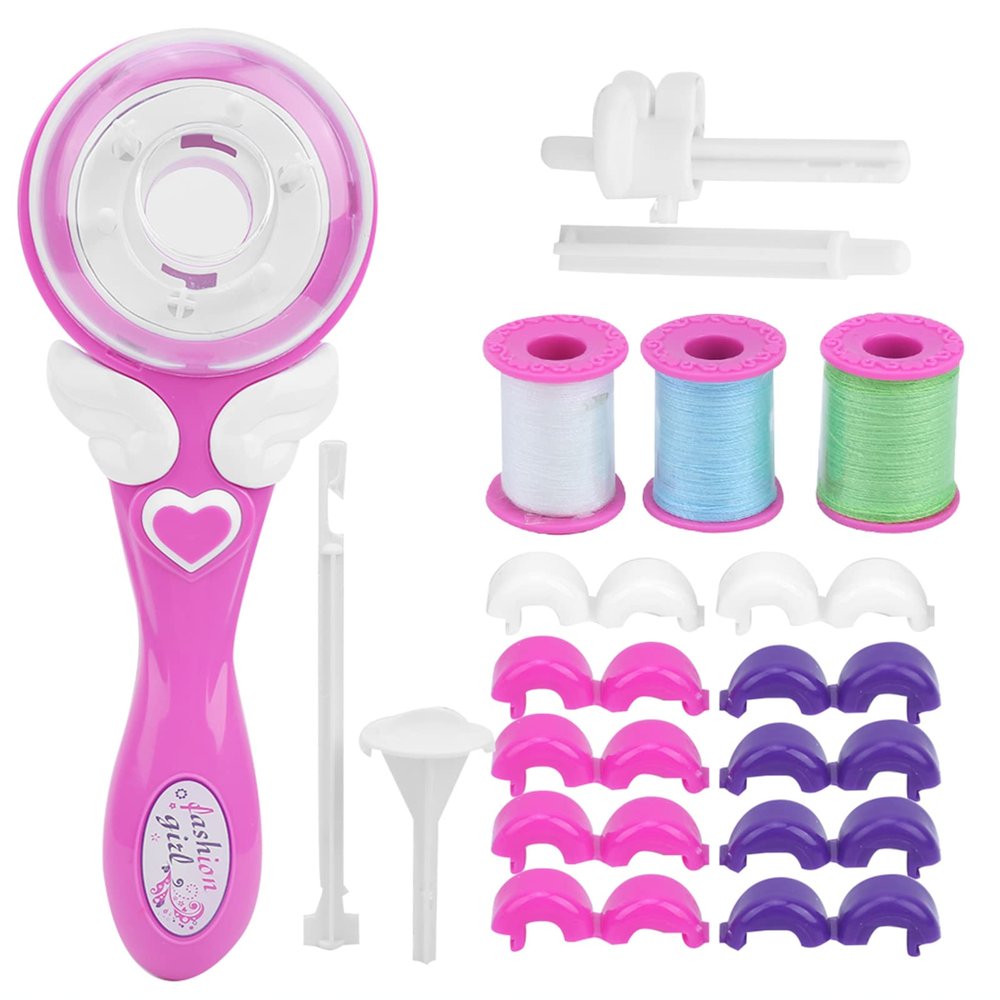 PZLVAME Electric Hair Braider Toy for Little Girls DIY Automatic Hair Braider Styling Tool Electric Braid DIY Hair Styler Twisting Braider Tools Electric Hair Arranger Braiding Machine