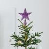 Homoyoyo Metal Christmas Tree Topper Star Glittered Iron Art Hollow Star Ornament for Festive Decor Treetop Decoration for Holiday Atmosphere and Memorable Photos view 4