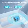 EUHOMY 160 Pint Crawl Space Dehumidifier with Drain Hose, Dehumidifier for Home and Basement, Dehumidify Up to 7000 Sq.Ft Commercial Dehumidifiers, Timer on/off, Automatic Dehumidification view 2