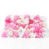 8-Piece Artificial Flower Wall Panels - Pink Rose Wall Floral Decor for Wedding & Party Arrangement view 1