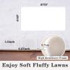 Dssimo Super Fluffy Area Rug for Bedroom, Modern Shag White Area Rugs, Soft Plush Small Carpet for Kids,Girls Boys and Teens Decorations for Living Room Dorm Nursery Classroom, 8x10 Feet view 2