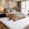 Dssimo Super Fluffy Area Rug for Bedroom, Modern Shag White Area Rugs, Soft Plush Small Carpet for Kids,Girls Boys and Teens Decorations for Living Room Dorm Nursery Classroom, 8x10 Feet view 4