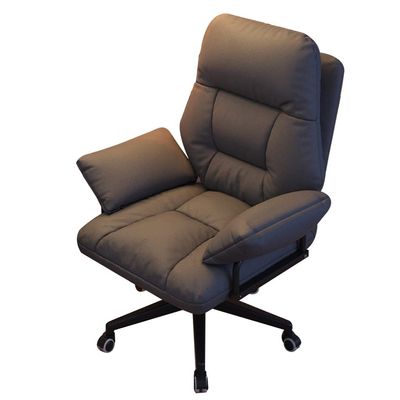 Lazy Sofa Ergonomic Office Gaming Chair Recliner for Bedroom, Home Office Desk Study Backrest Reclinable Seat for Living Room (Color: Gray B)