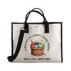 BDPWSS Crochet Lover Tote Bag Yarn Lover Gift I Crochet So I Don't Choke People Save A Life Send Yarn Knitting Project Bag (Crochet Yarn TE) view 1