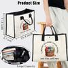 BDPWSS Crochet Lover Tote Bag Yarn Lover Gift I Crochet So I Don't Choke People Save A Life Send Yarn Knitting Project Bag (Crochet Yarn TE) view 2