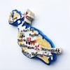 Malta Map Fridge Magnet Tourist Souvenir Refrigerator Decoration Magnet Hand Painted Craft view 3