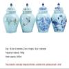 Vases Rustic Home Decor Rustic Decorated Chinese Binaural Dragon Vase Porcelain Jar with Lid with Unique Heart-Shaped and Rope Design-E(Animal Horse) view 4