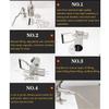 5L Manual Spanish Churro Filler Latin Fruit Donut Filling Machine Stainless Steel Spanish Doughnut Filler Commercial Spanish Churro Maker Filling Machine for Kitchen Restaurant(Short) view 3