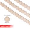 CHGCRAFT 33 Feet Christmas Wood Bead Garland Wooden Bead Garland for Christmas Tree Natural Wood Bead Wood Garland for Table Wall Hanging Christmas and Holiday Decorations view 2
