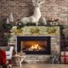 Nature Mantel Scarf for Fireplace 60 x17 Inch Retro Summer Yellow Lemon Fruit Fireplace Mantle Scarves Mantel Cover Runner for Home Living Room Holiday Party Decorations view 2