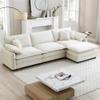 115" Modular Sectional Sofa,L Shaped Sectional Couches for Living Room,3-Seater Corduroy Upholstered Cloud Couches with Movable Ottoman and Deep Seats view 1