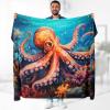 Aimego Octopus Blanket Gifts for Women Kids - Ocean Lover Themed Sea Underwater Throw for Boys Teen Adults Presents Birthday Christmas Easter Bedroom Travel Camping Decor Lightweight Blanket 50"x60" view 1