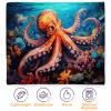 Aimego Octopus Blanket Gifts for Women Kids - Ocean Lover Themed Sea Underwater Throw for Boys Teen Adults Presents Birthday Christmas Easter Bedroom Travel Camping Decor Lightweight Blanket 50"x60" view 2