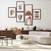 SIGNLEADER Framed Wall Art Collage Print Gallery Set, Abstract Geometric Nature in Earth Tones Photography Modern Decorative for Living Room, Bedroom, Office - 12" x 16" x 6 Black view 4