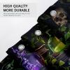 GDHBLING Halloween Trippy Wiccan Shower Curtain Set, Horror Skull Witchy Shower Curtain Scary Bathroom Accessories, Printed Pattern Decorative -72 Inch view 4