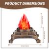 Lamppdcor Fake Campfire Fake Fire, 3D Fake Flame Lamp, Realistic Artificial Fire Flames with Fan Base, Fake Campfire for Halloween Christmas Party Festival Decoration view 3
