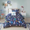 Ergode Outer Space Comforter Set - Ultra-Soft, Captivating Space Print, Treatment, Includes Shams and Decorative Pillow. Blast Off into a World of Dreams! view 3