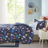 Ergode Outer Space Comforter Set - Ultra-Soft, Captivating Space Print, Treatment, Includes Shams and Decorative Pillow. Blast Off into a World of Dreams! view 4
